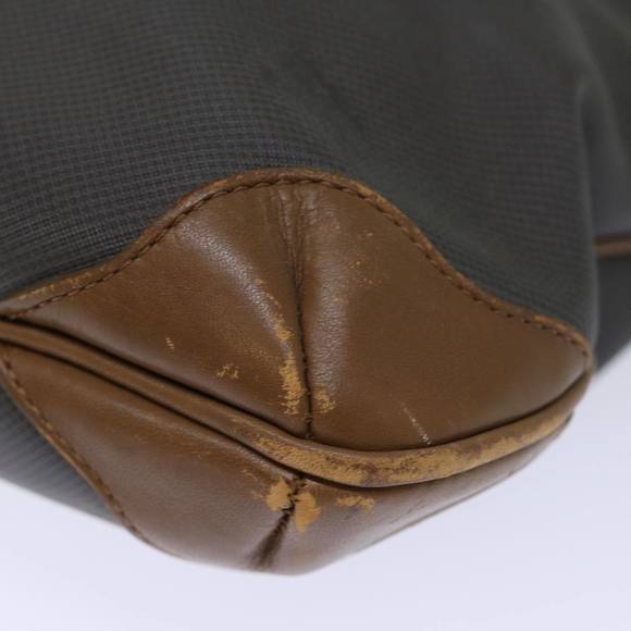 Burberrys Tote Bag PVC Leather Gray Auth bs14278 - Picture 15 of 16